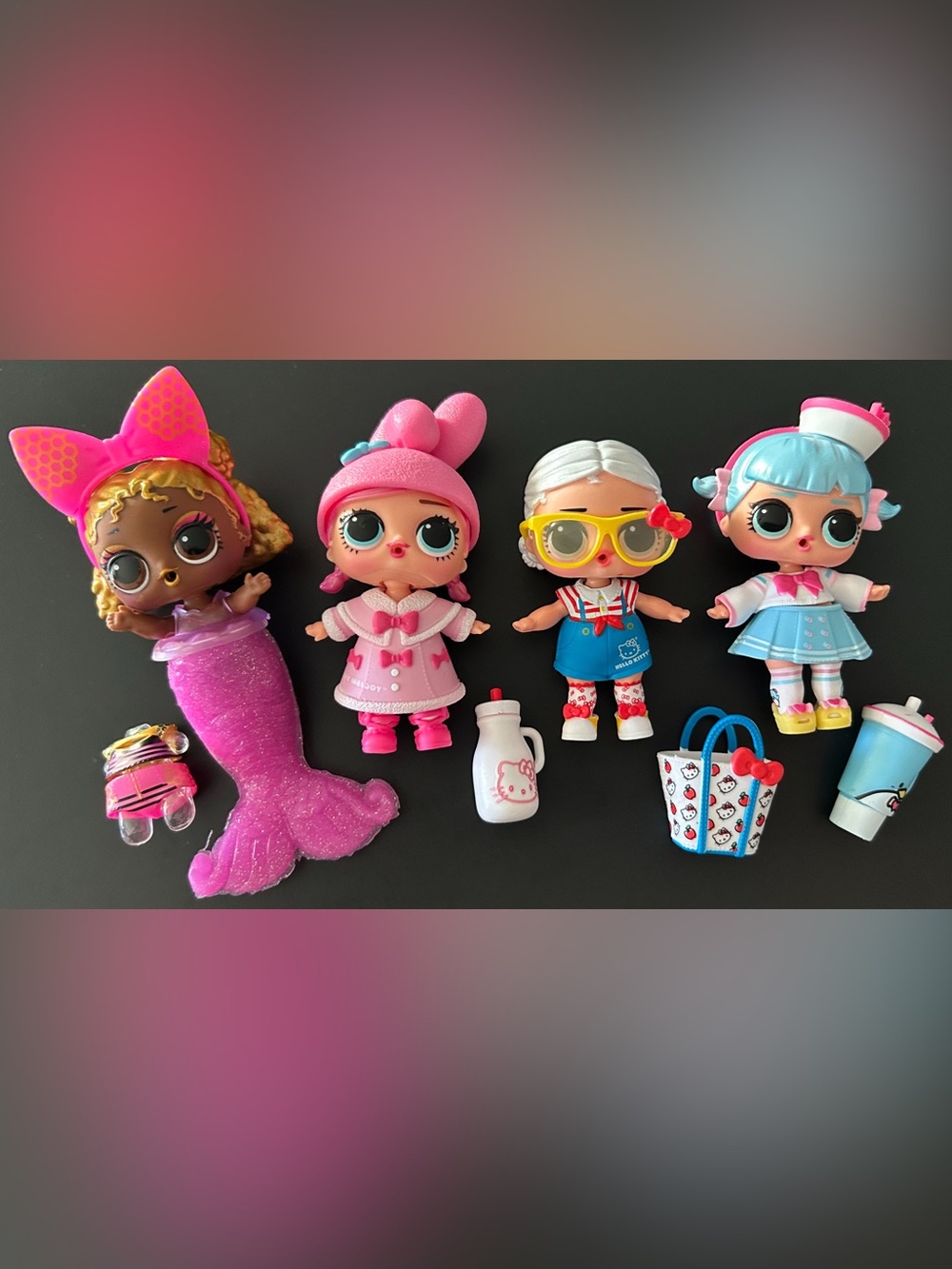 L.O.L. Surprise! Doll Lot (Hello Kitty and Friends, Mermaid Tots Queen Bee)